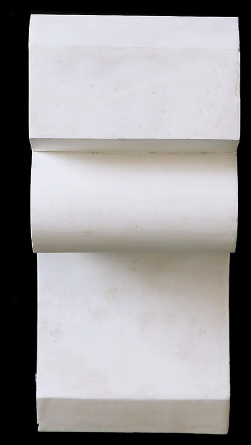 Plain stepped block fibrous plaster corbel