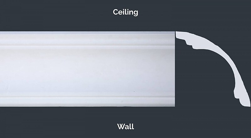 Aorangi Plain Cornice profile, height by projection 110 × 110mm