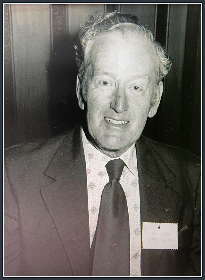 Portrait of David Land, who led Atlas Fibrous Plaster until 1983