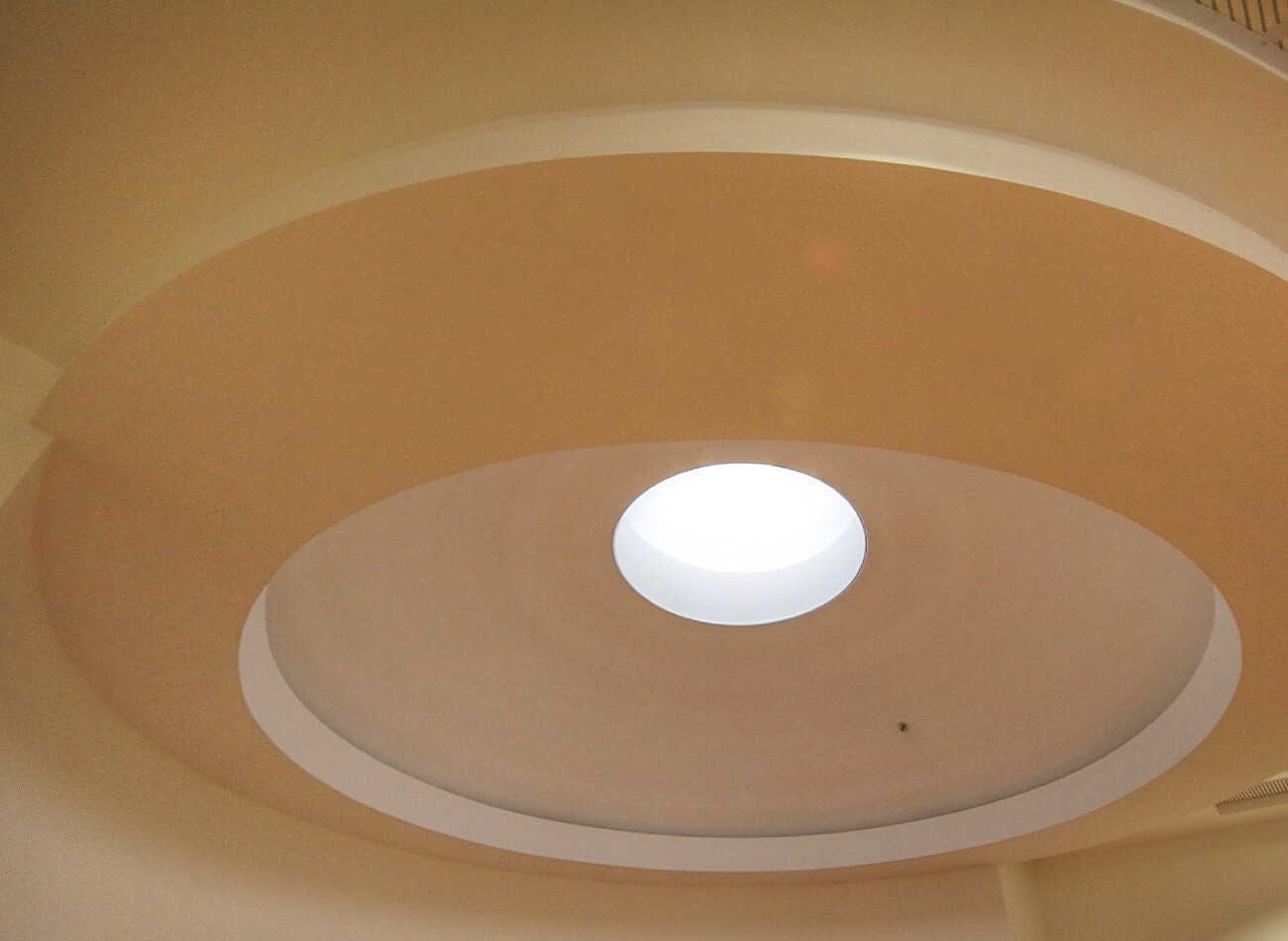 Circular skylight and plaster dome ceiling, Hawke's Bay